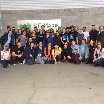 Causecast - Startups Give Back- Causecast volunteers at the SF-Marin Food Bank