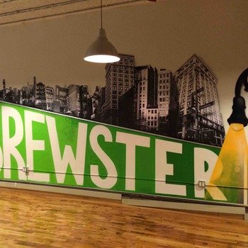 brewster - We had a graffiti artist decorate office. Brewster is the name of the street where i grew up