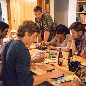 Hammer Lab - Board games at a lab offsite in October 2015