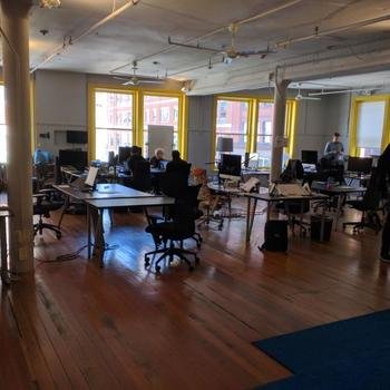 RadioPublic - We work at the bright and sunny Project11 office near Downtown Crossing and Chinatown. Other companies that Project11 has invested in share the space with us, which provides opportunities to meet other teams.