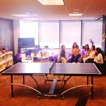 Balluun, Inc. - Employees are able to enjoy their breaks with some intense (or relaxed) ping-pong table battles in the lounge area