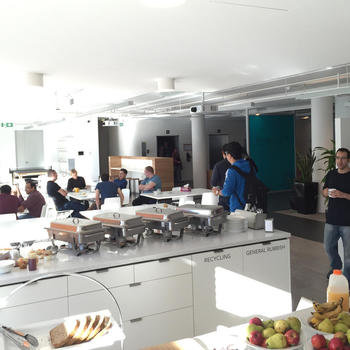 Enboarder - Free breakfast, snacks and drinks in a great space for sharing ideas.
