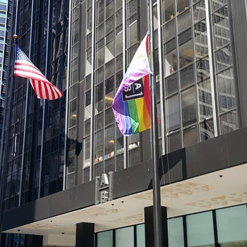 Alliancebernstein L.P. - June 1, 2016, our Chairman and CEO Peter Kraus raised the new AB rainbow flag. The LGBT pride flag was flown throughout the month of June for LGBT Pride Month.