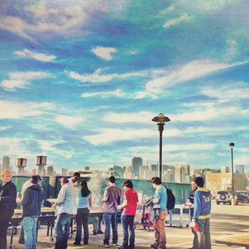 Zynga - Sometimes, we have BBQ dinners on our rooftop
