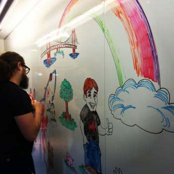 Zynga - Our office whiteboards let your creative juices flow