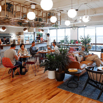 SportsPay - We have a  private office in a very cool co-working space called WeWork. We're surrounded by other start-ups, designers, developers, and more.