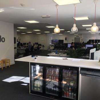 Judopay - We work in an open plan office above a Rock radio station