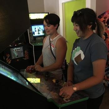 codeSpark - Krisserin picked a trip to the retro arcade for her birthday.  Ms. Pac Man anyone?