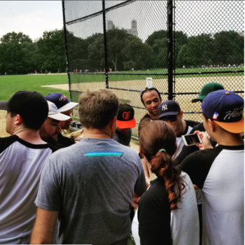 Chartbeat - Teamwork makes the dream work. #softball