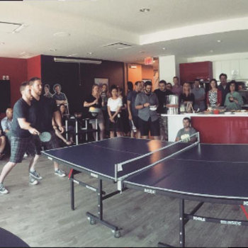 Blue Ant Media Inc. - We host table tennis tournaments amongst ourselves for some in-office fun and sports