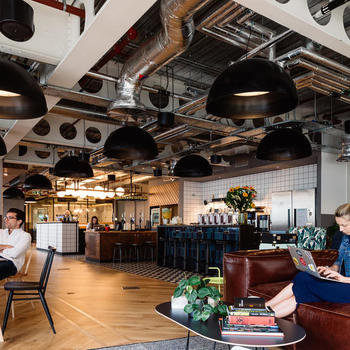 BECOCO Be Confident - Based at WeWork you'd be working in London's nicest co-working space with a very upbeat yet laid-back vibe. It includes bike storage, a HUGE game floor, and a pair of sunny terraces. In addition there is free coffee, tea, beer and prosecco on tab!