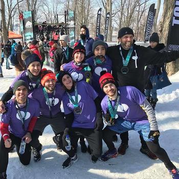 smooch.io - Some of our team members at the Polar Hero Race in Montreal.