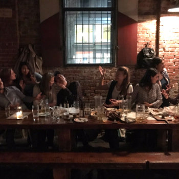CipherHealth - We do team dinners where we try to recreate famous paintings.