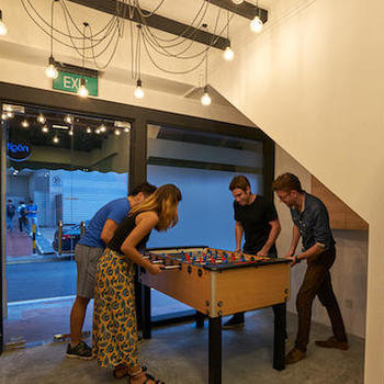 Nugit Pte Ltd - How about a game of foosball with the team?