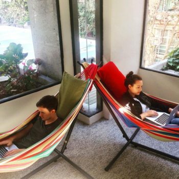 Rainforest QA - We are a flexible work environment. This means you can feel free to work at your desk, from home, or from one of our hammocks!