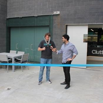 Clutter - Ribbon-cutting ceremony at Clutter HQ in May 2017.