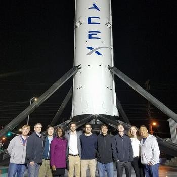 CancerIQ - We're all about traveling as a group! Visiting SpaceX during a company retreat in LA.