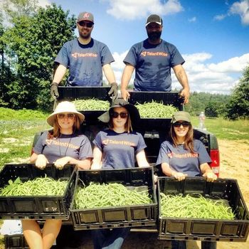 Sterling Talent Solutions - We believe in giving back to the community. Oxbow Farm & Hopelink.