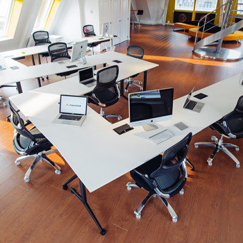Paymentwall, Inc. - Our W shaped "Japanese" style desks in Amsterdam.
