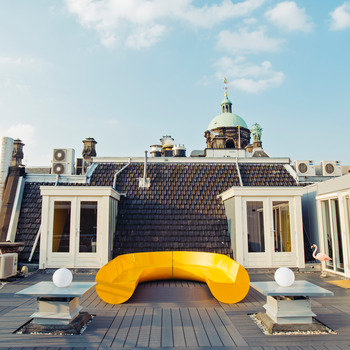 Paymentwall, Inc. - Our office rooftop terrace in Amsterdam overlooks the whole city and the main square - Damrak.
