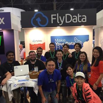 FlyData - Team gathering and our booth in re:Invent 2017, Las Vegas