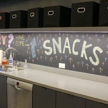Shiftgig - A sneak peek at the snack spot in our office.