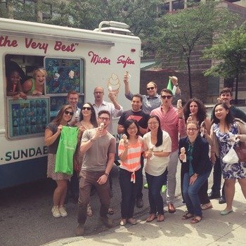 33across Inc. - The great day Uber delivered us ice cream.