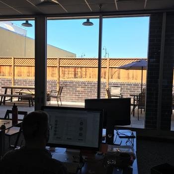 Project Ronin - Our patio... perfect for lunch or happy hour