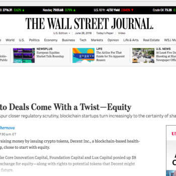 Decent - We were covered in the Wall Street Journal.