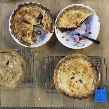 June - Pie tasting...the worst part of any job.