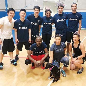 Blend - #Blendsanity (our basketball club) brought their A-game @sfsocialsports. As a Blend employee, you can get a quarterly budget for any club or "Blub" with 5 people or more!