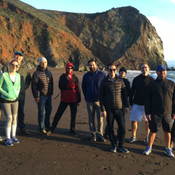 Returnly - Engineering team group hike in Marin
