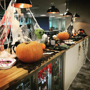 GlobalWebIndex - It’s getting spooky in the London office 👻🎃☠️ ready for the first GWI Pub Quiz in our new office! #halloween #halloweenparty #gwilife #globalwebindex #londonlife #officeparty