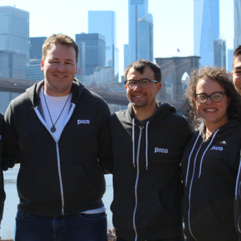 Pico - Our team at Brooklyn Bridge Park, steps from our Dumbo office.