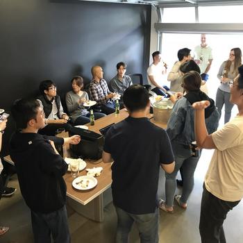 SendBird - Happy hour with visiting Design team from Korea
