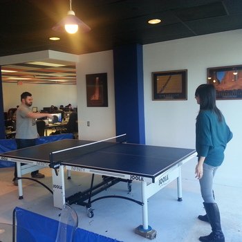 Talk Local - The ping pong competition is always fierce