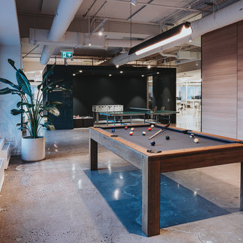 Upgrade, Inc. - Pool table in Montreal office 