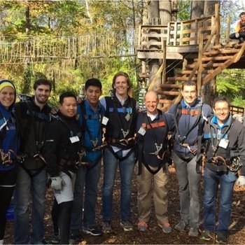 Verato, Inc - Team event at a tree obstacle course