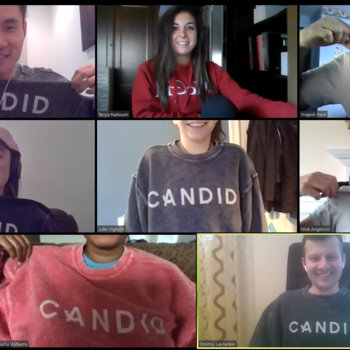 Candid - We're always excited to rep Candid with our swag.