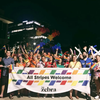 The Zebra - Attending Austin's Annual Gay Pride Parade, hosted by our LGBTQIA+ employee resource group, Dazzle! 