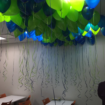 Ajmadison Corp. - Setting up an office birthday party