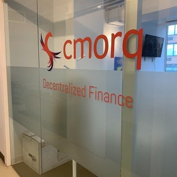 cmorq - Company logo outside office