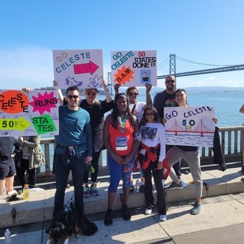 Lucidworks - Celebrating our teammate Celeste's finish of the San Francisco Half Marathon!
