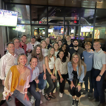 XUP Payments - The XUP team at a happy hour (sports bar) in Atlanta