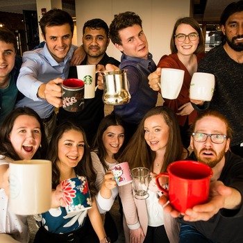 Benevity - Nothing starts the day like a great cup of coffee! Cheers from our group of Interns