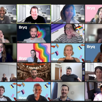 Bryq - Screenshot from our zoom meeting!