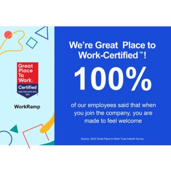WorkRamp - WorkRamp earns 2022 Great Place to Work Certification