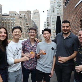 SEVENROOMS - Some of our Engineering Team at the Summer Happy Hour