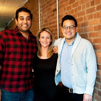 SEVENROOMS - Our Co-Founders; Kinesh Patel, Allison Page, and Joel Montaniel