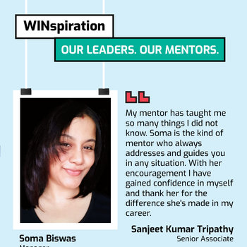 HTC Global Services - Soma recognized as a WINspiration Mentor at HTC